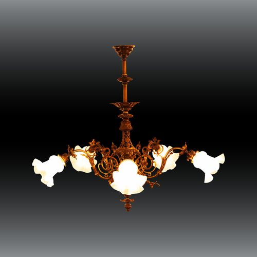 WOKA LAMPS VIENNA - OrderNr.: 80138|Historistic Chandelier ca 1880 - Design: Austrian Mastercraft - Foto 1