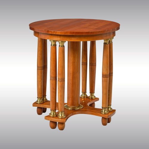 WOKA LAMPS VIENNA - OrderNr.:  80147|Runder Jugendstil-Beistelltisch